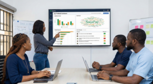 Developers reviewing tester feedback dashboard.