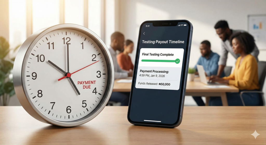 how long app testing pays take in 2026