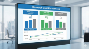 Table showing different market research methods and costs in Nigeria.