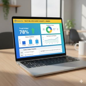 OpinionPadi dashboard displaying Nigerian consumer feedback to improve brand trust