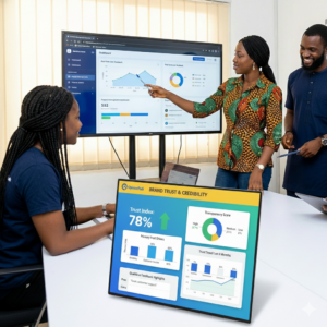 Nigerian startup team using consumer feedback to strengthen brand trust and credibility
