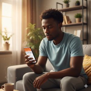 Early bird Nigerian user checking for new surveys to avoid quota full messages.