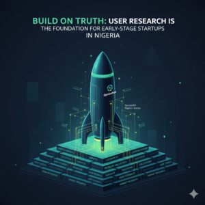 Image showing user research as the foundation for successful early-stage startups in Nigeria.