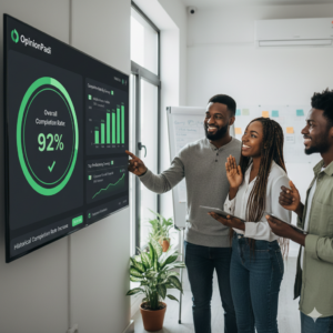 OpinionPadi dashboard tracking high survey completion rates for Nigerian participants.