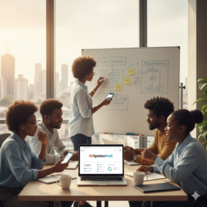 Early product testing session helping Nigerian startups gather actionable feedback.