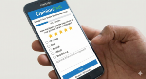 Example of a legitimate survey in Nigeria on OpinionPadi asking secure user feedback
