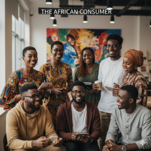 A group of young, diverse Nigerians representing the demographics global brands want to reach.