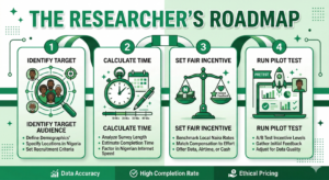 Infographic showing best practices for setting survey incentives in Nigerian market research.