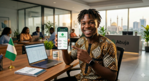 Nigerian user tracking their successful survey submissions and payouts on the Opinion Padi platform.